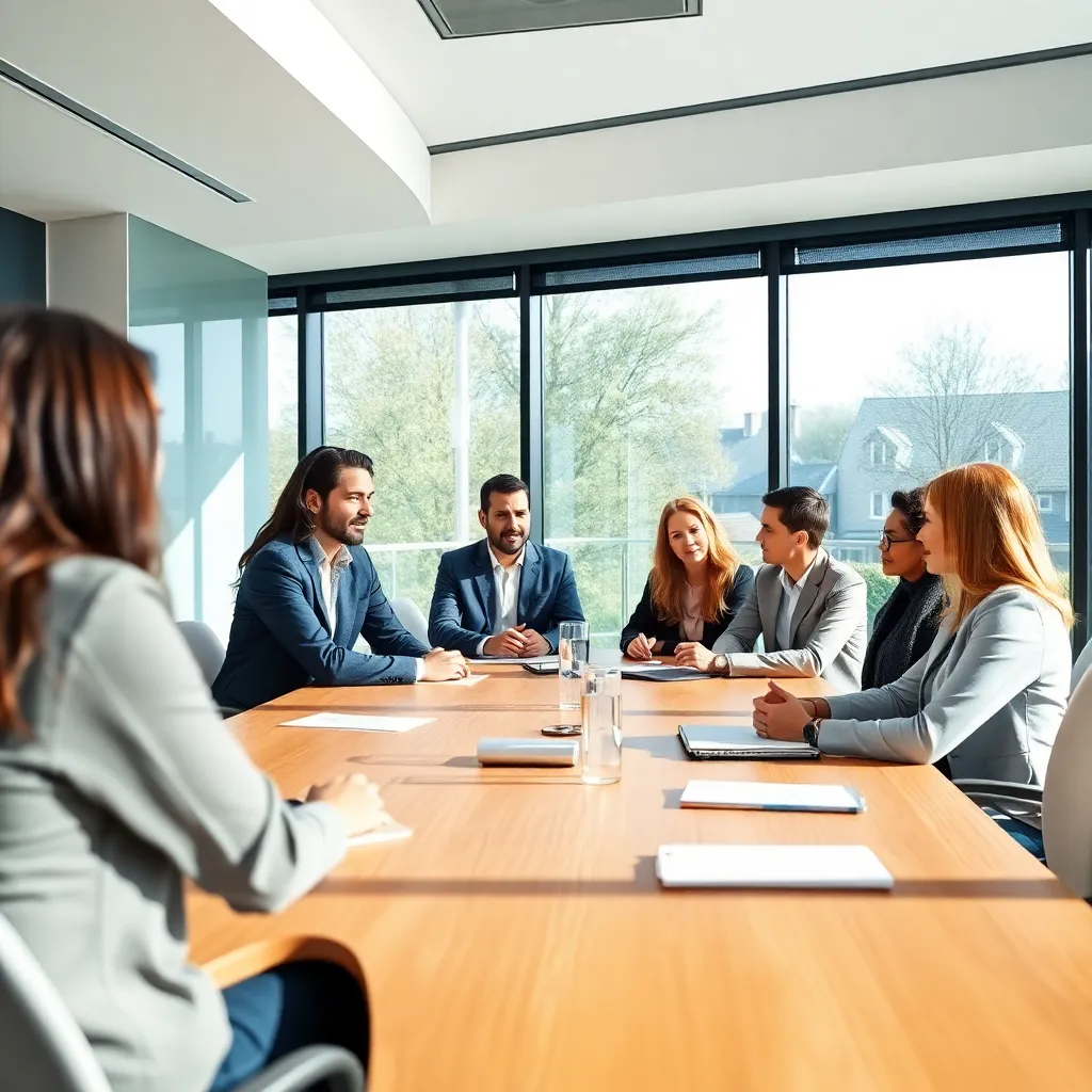 Diverse groep van Nederlandse professionals in een vergaderruimte